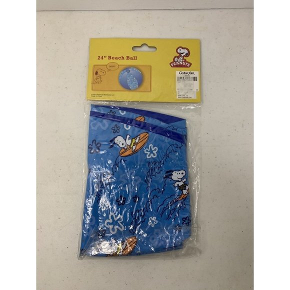 Peanuts Snoopy‎ Inflatable Blue Beach Ball 24" - Picture 3 of 5